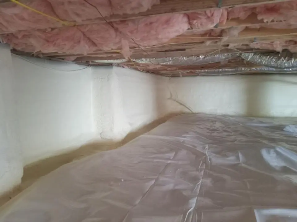 Crawl space encapsulation with closed-cell spray foam for Attic Insulation in Palmetto Bay