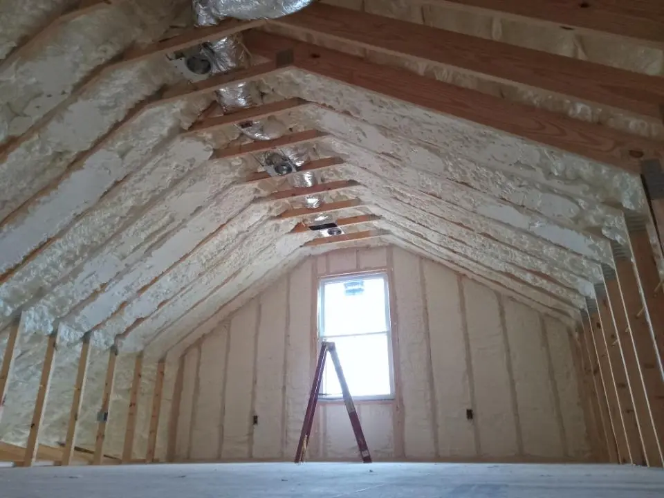 Spray foam roofing application for Crawl Space Insulation project in Palmetto Bay